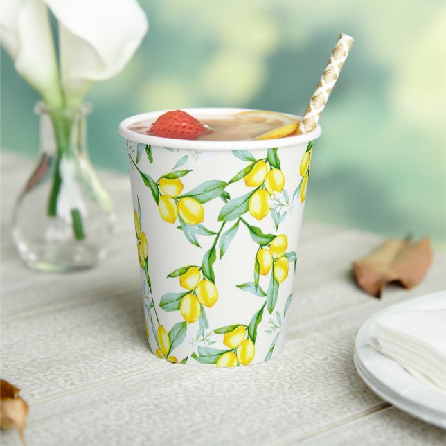 Zitronen Pappbecher (In Situ)