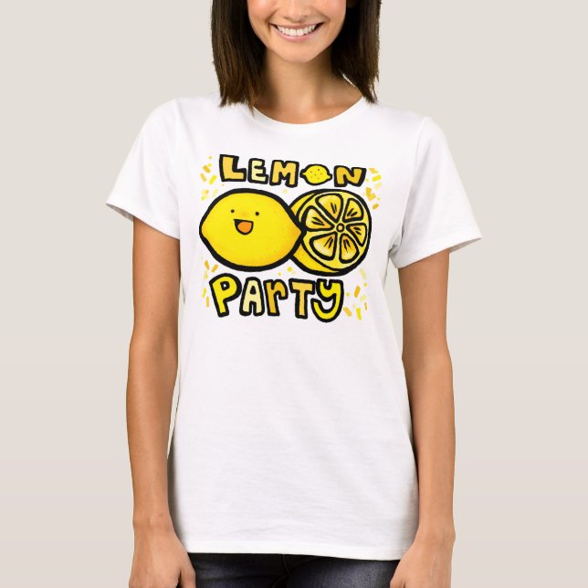 Zitronen-Party T-Shirt (Vorderseite)