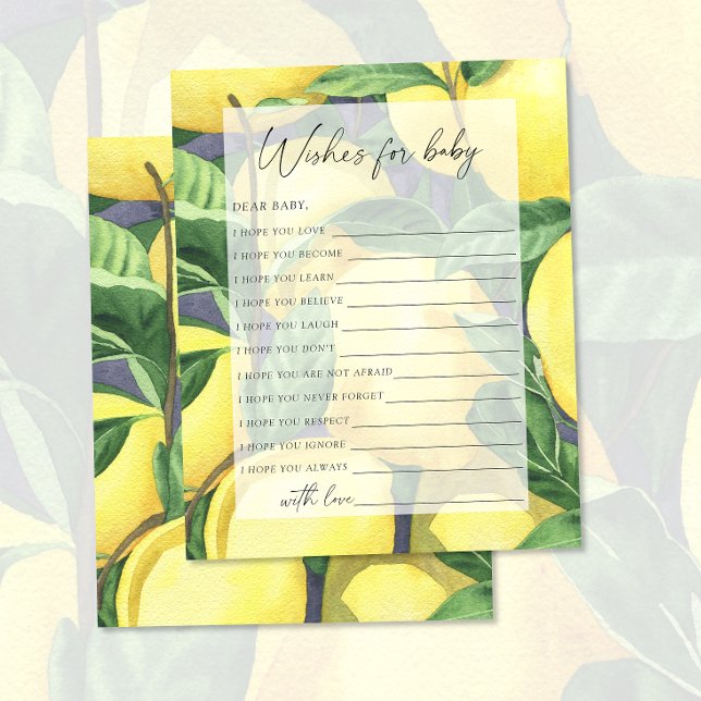 Zitronen - Party | Wünsche für Babyspiel (Von Creator hochgeladen)