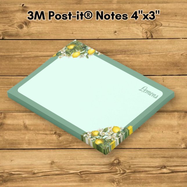 Zitronen Post-it Klebezettel (Von Creator hochgeladen)