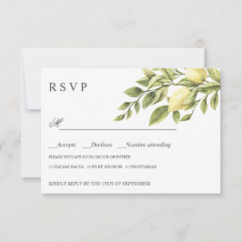 Zitronen | RSVP-MEHL-AUSWAHL RSVP Karte