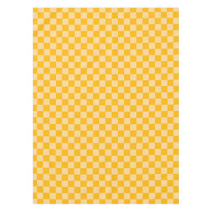 Zitronen-Schaum-Karo-Schachbrettmuster Tischdecke