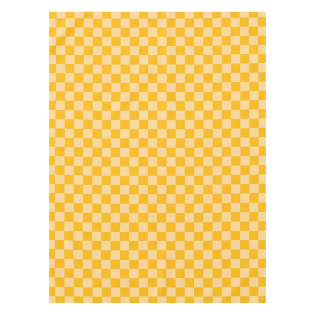 Zitronen-Schaum-Karo-Schachbrettmuster Tischdecke (Vorderseite)