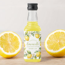 Zitronen Selbstgemachter Limoncello  Baby Shower G