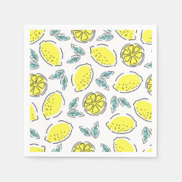 Zitronen Serviette