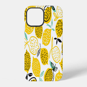 Zitronen-Sommer-Design-Vintage-Illustration iPhone 12 Hülle