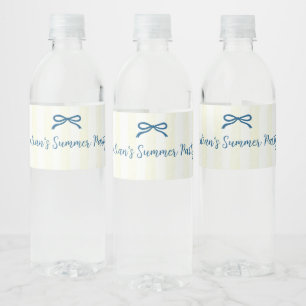 Zitronen-Sommer-Picknick-Party Wasserflaschenetikett