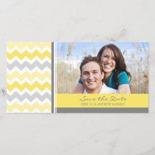 Zitronen-Sparren Save the Date, die Foto-Karten Save The Date