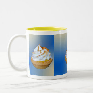 Zitronen-Törtchen Tryptich Zweifarbige Tasse