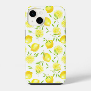 Zitronen und Blätter iPhone 14 Hülle