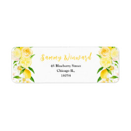 Zitronen und Foliage Babydusche