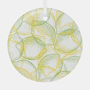 Zitronen und Limes: Neues Muster. Ornament Aus Glas