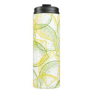 Zitronen und Limes: Neues Muster. Thermosbecher