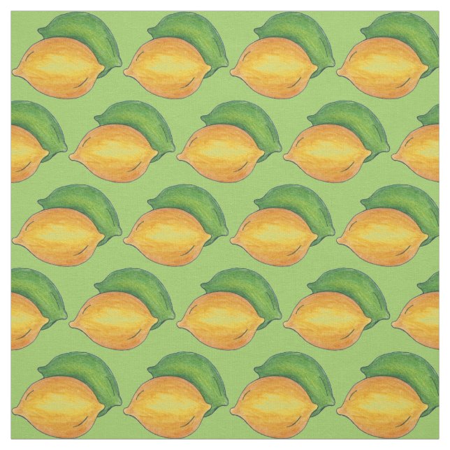 Zitronen und Limes Zitrusfrüchte Früchte Frucht Pr Stoff (Muster)
