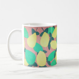 Zitronen und Limes Zitrusfrüchte Neues Muster Kaffeetasse