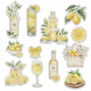 Zitronen Und Limoncello Hauptdruck Junggesellinnen Aufkleber