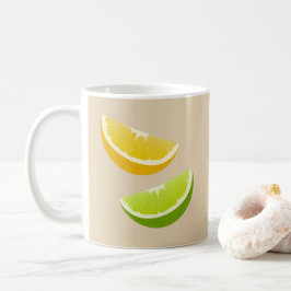 Zitronen- und Limonen-Zitrus-Kaffeetasse als Gesch Kaffeetasse