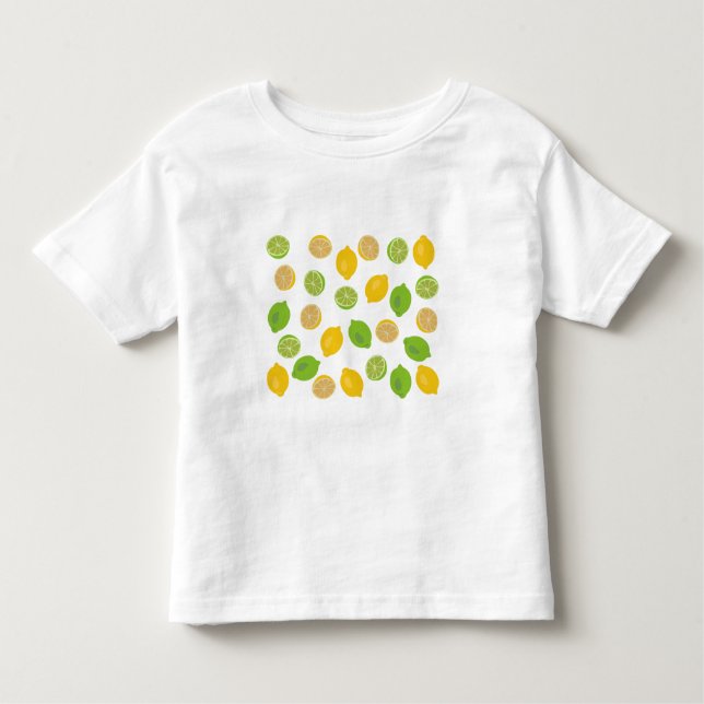 Zitronen und Limones Muster Kleinkind T-shirt (Vorderseite)