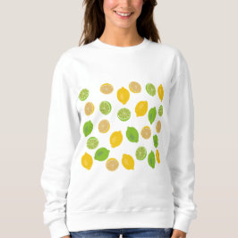Zitronen und Limones Muster Sweatshirt