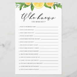 Zitronen und Orangen, die Mama als bestes Spiel ke