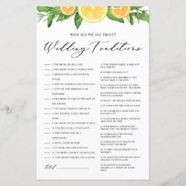 Zitronen und Orangen Hochzeiten Traditionen Duschs