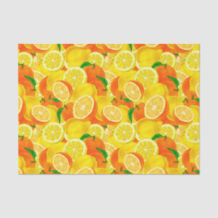 Zitronen und Orangen Vintages Dekoupage Tissue Pap Seidenpapier