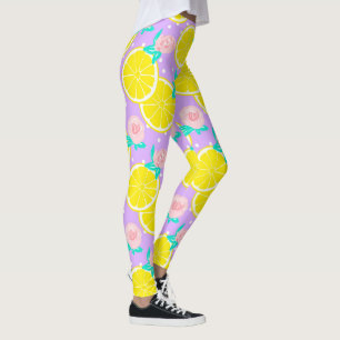 Zitronen und Rose Leggings