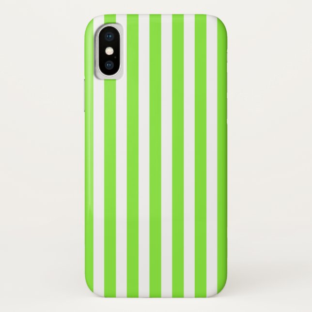 Zitronen- und Weißkerzenstreifen Case-Mate iPhone Hülle (Rückseite)