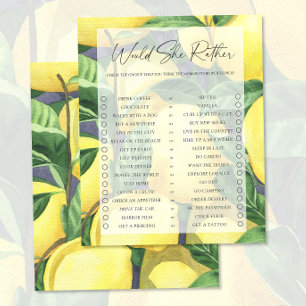 Zitronen - Würde sie lieber spielen