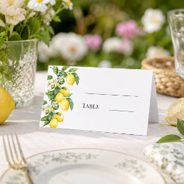 Zitronen-Zitrus-Gartenparty Platzkarte