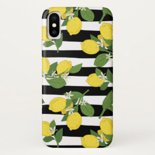 Zitronen-Zitrus-Schwarz-Streifen Gelb iPhone-Hülle Case-Mate iPhone Hülle