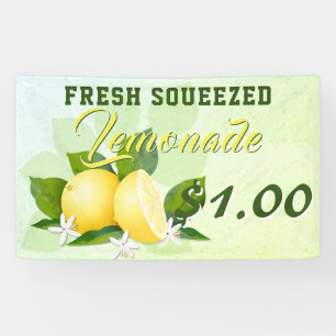 Zitronen Zitrusfrucht Limonadenstand Banner