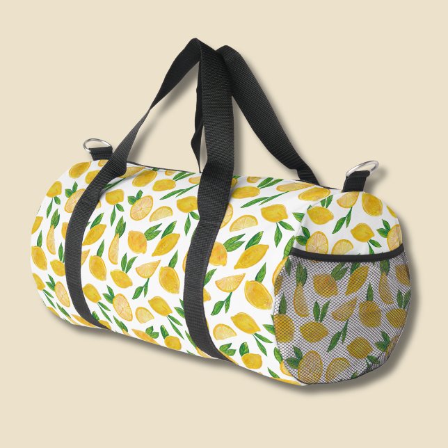 Zitronen-Zitrusfrucht-Muster Duffle Bag (Citrus lemon pattern duffel bag)