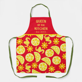 Zitronen ZitrusLimonade Koch niedlich gelb Schürze