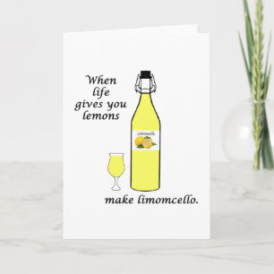 Zitronen zu Limoncello Karte