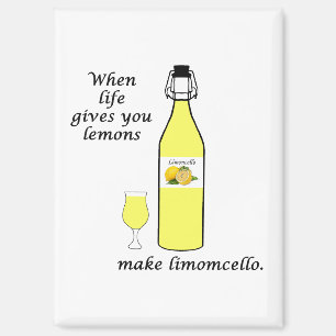 Zitronen zu Limoncello Magnet