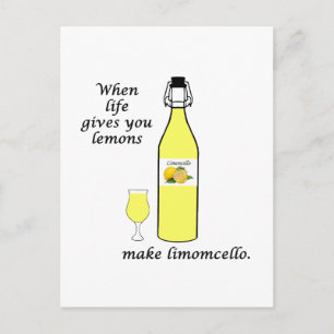 Zitronen zu Limoncello Postkarte