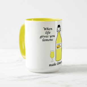 Zitronen zu Limoncello Tasse