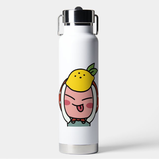 Zitronenaffe Trinkflasche (Vorderseite)