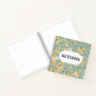 Zitronenbaum - Grasskizze Notizbuch