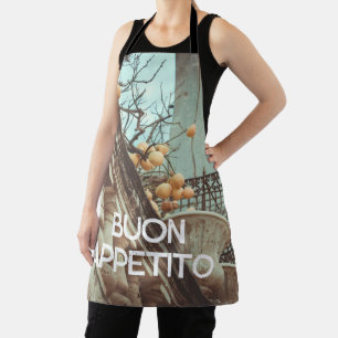 Zitronenbaum und alte Gebäude Schürze