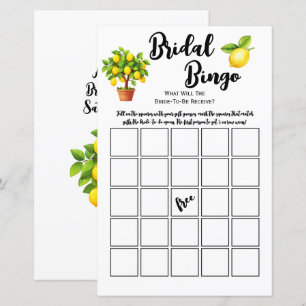 Zitronenbaum Zitrus-Junggesellinnenabschied-Bingo-