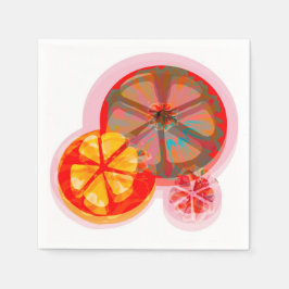 Zitronenbäume Serviette