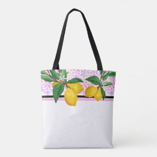 Zitronenblatt-Wasserfarben-Tasche Rosa Amalfi-Zi