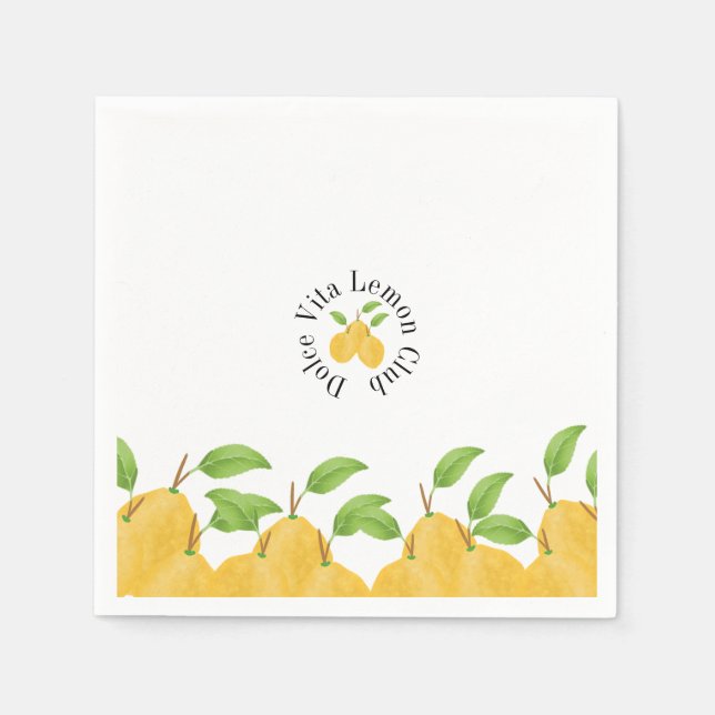 Zitronenblüten-Kollektion Serviette (Vorderseite)