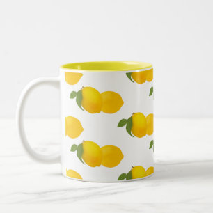 Zitronendruck-Tasse Zweifarbige Tasse