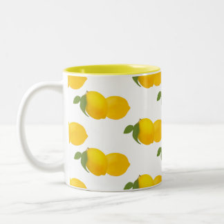 Zitronendruck-Tasse Zweifarbige Tasse