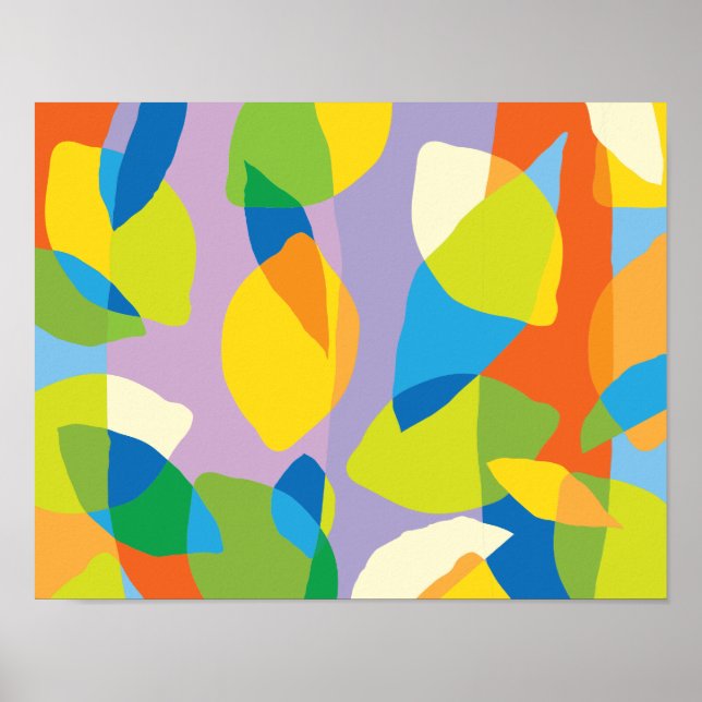 Zitronenfrische Wandkunst Poster (Vorne)