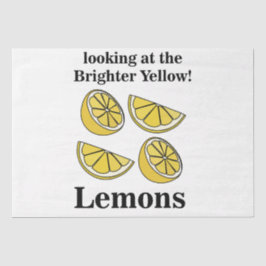 Zitronenfrucht mit Blick auf die hellgelben Zitron Seidenpapier