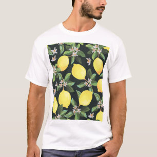 Zitronenfrucht: Nahtloses Muster T-Shirt